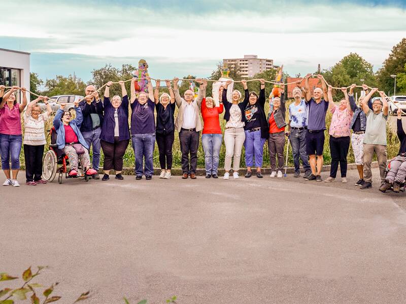 Gruppenbild vom Beirat Selbsthilfe mit Thomas Poreski 